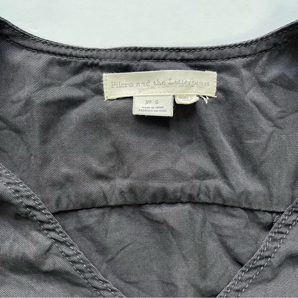 Anthropologie Pilcro and the Letterpress Black Shirt Dress SIZE Small - Picture 6 of 10